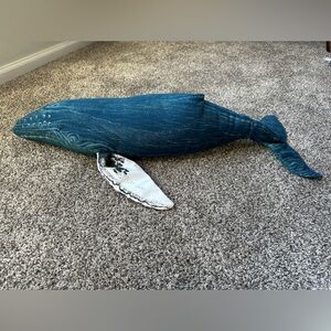 Large whale stuffed animal